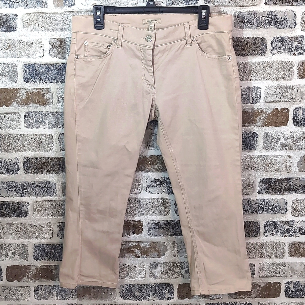 Burberry Light Tan Cropped Pants